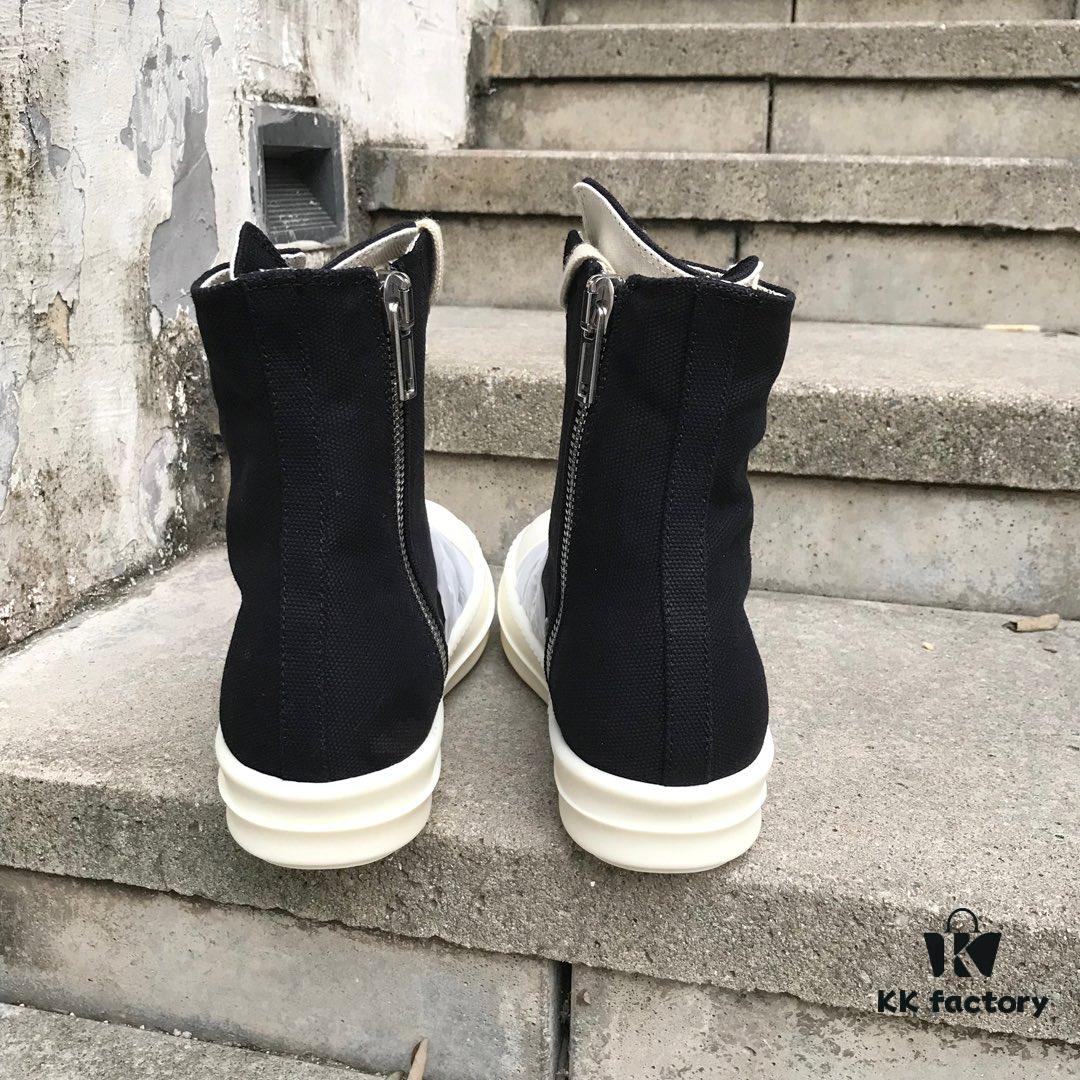 6930f1426e68136f4d9b3af2 Rick Owens DRKSHDW High-Top Canvas White Crinkle