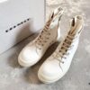 6930f1446e68136f4d9b3af3 Rick Owens DRKSHDW All-White Canvas High-Top Lace-Up Headless Sneakers