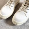 6930f1486e68136f4d9b3af9 Rick Owens DRKSHDW All-White Canvas High-Top Lace-Up Headless Sneakers