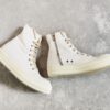 6930f1496e68136f4d9b3afa Rick Owens DRKSHDW All-White Canvas High-Top Lace-Up Headless Sneakers
