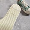 6930f15b6e68136f4d9b3b0b Rick Owens DRKSHDW Green Mirror-Finish Low-Top Lace-Up Sneakers