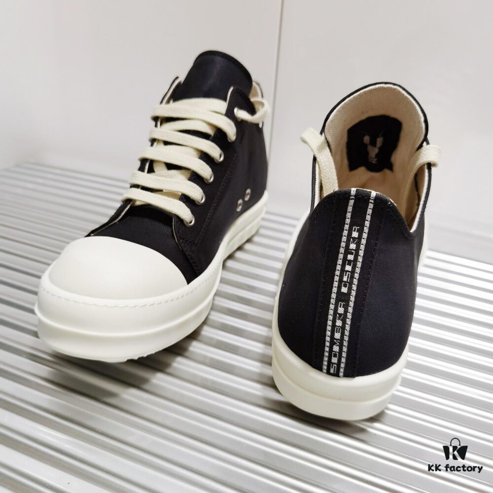 6930f1616e68136f4d9b3b15 Rick Owens DRKSHDW High-Top Lace-Up Shoes with Woven Back Strap