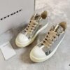 6930f1666e68136f4d9b3b1c Rick Owens DRKSHDW Liquid Silver Low-top Lace-up Shoes