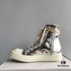 6930f16e6e68136f4d9b3b27 RO DRKSHDW Liquid Silver High-Top Lace-Up