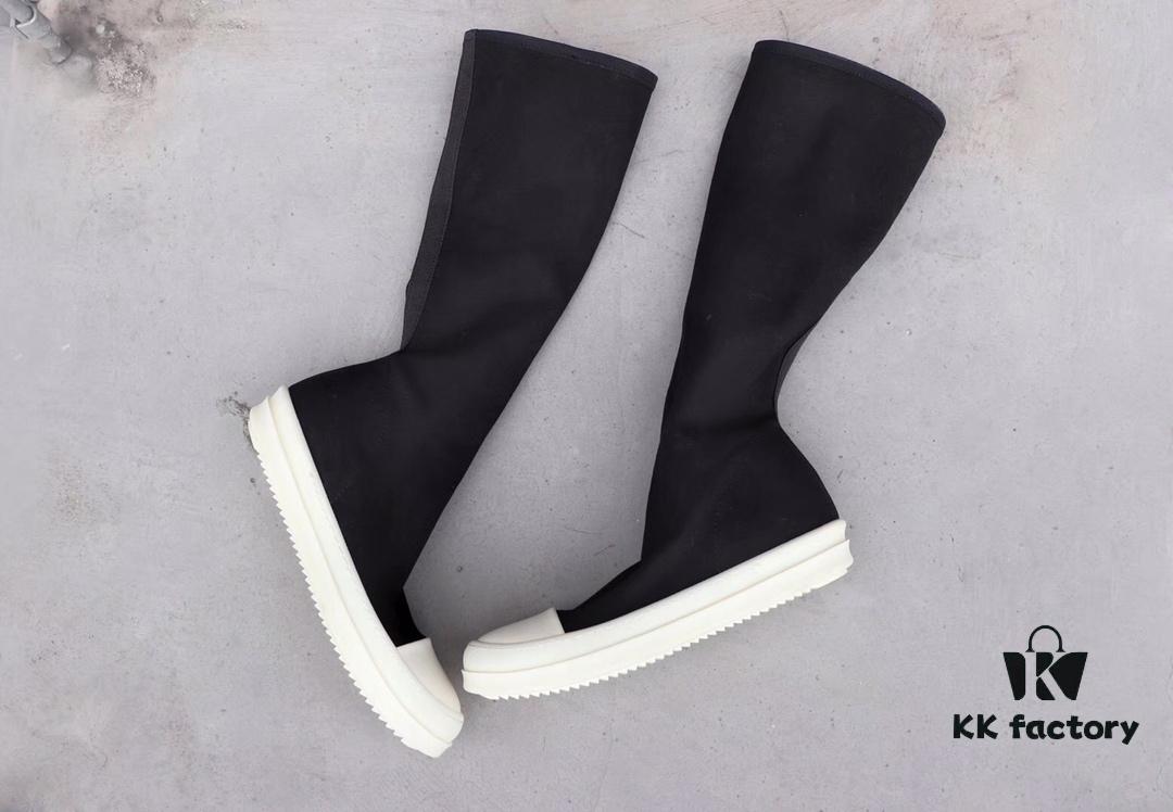 6930f1716e68136f4d9b3b2c Rick Owens DRKSHDW Elastic Canvas Mid-Calf Boots