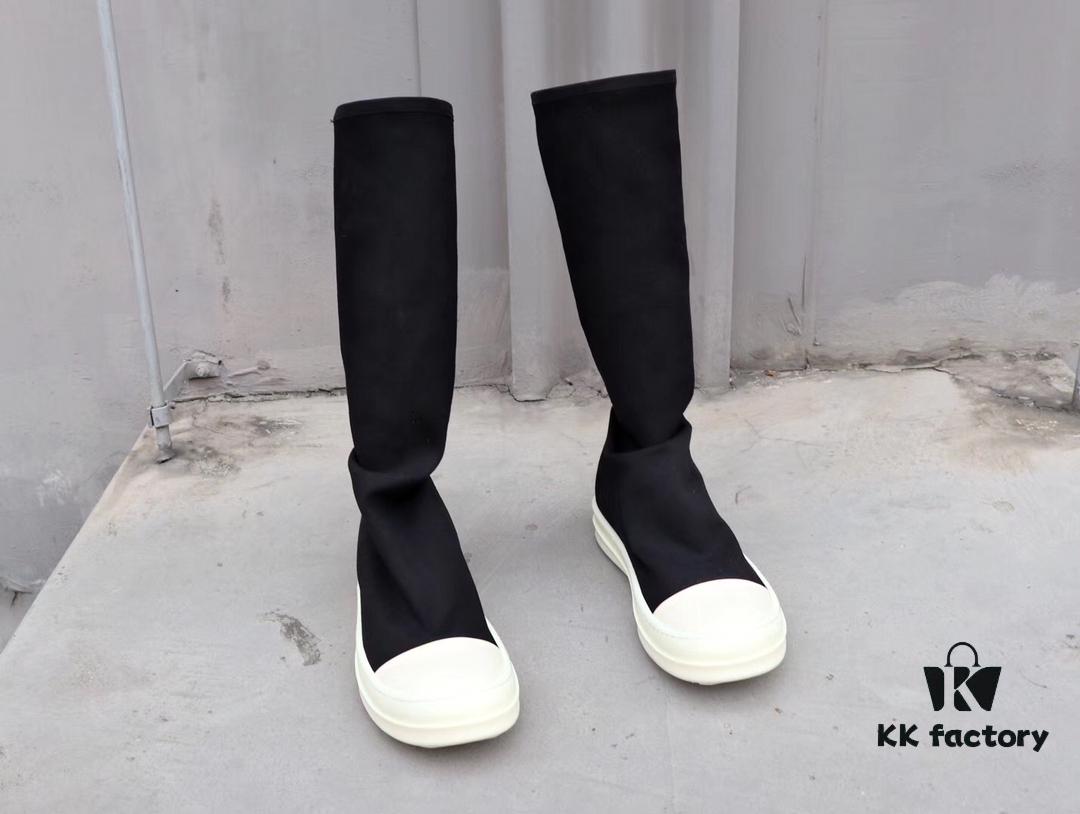 6930f1726e68136f4d9b3b2e Rick Owens DRKSHDW Elastic Canvas Mid-Calf Boots