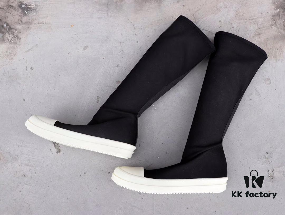 6930f1726e68136f4d9b3b2f Rick Owens DRKSHDW Elastic Canvas Mid-Calf Boots