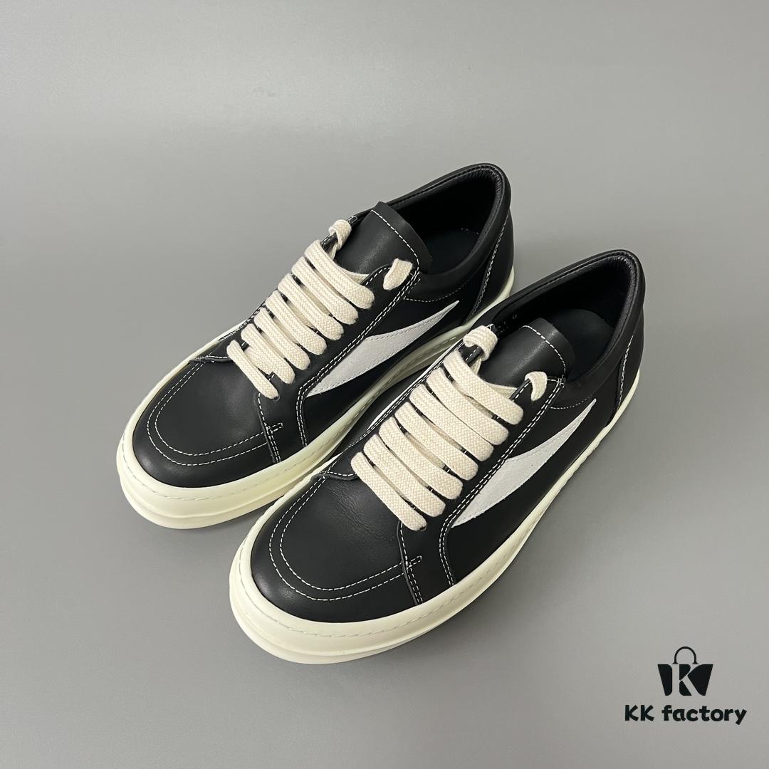 RICK Owens Full-Grain Calfskin Low-Cut Inspired by VANS