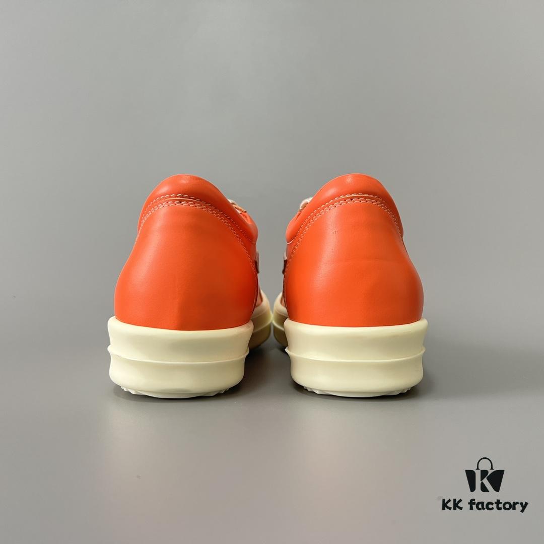 RICK Owens Orange Suede Low-top Shoes Inspired by VANS