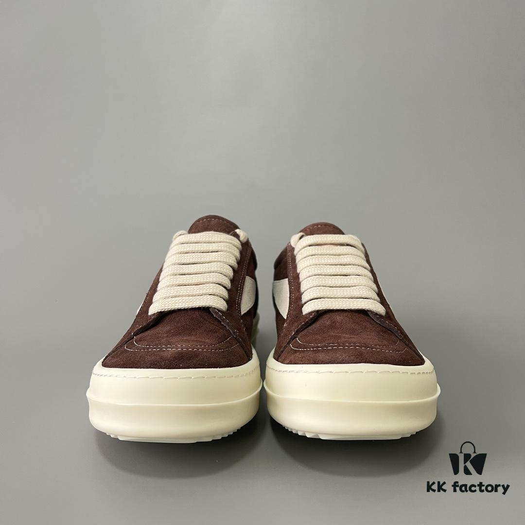 6930f1826e68136f4d9b3b46 RICK Owens Brown Suede Low-top Shoes Inspired by VANS Design