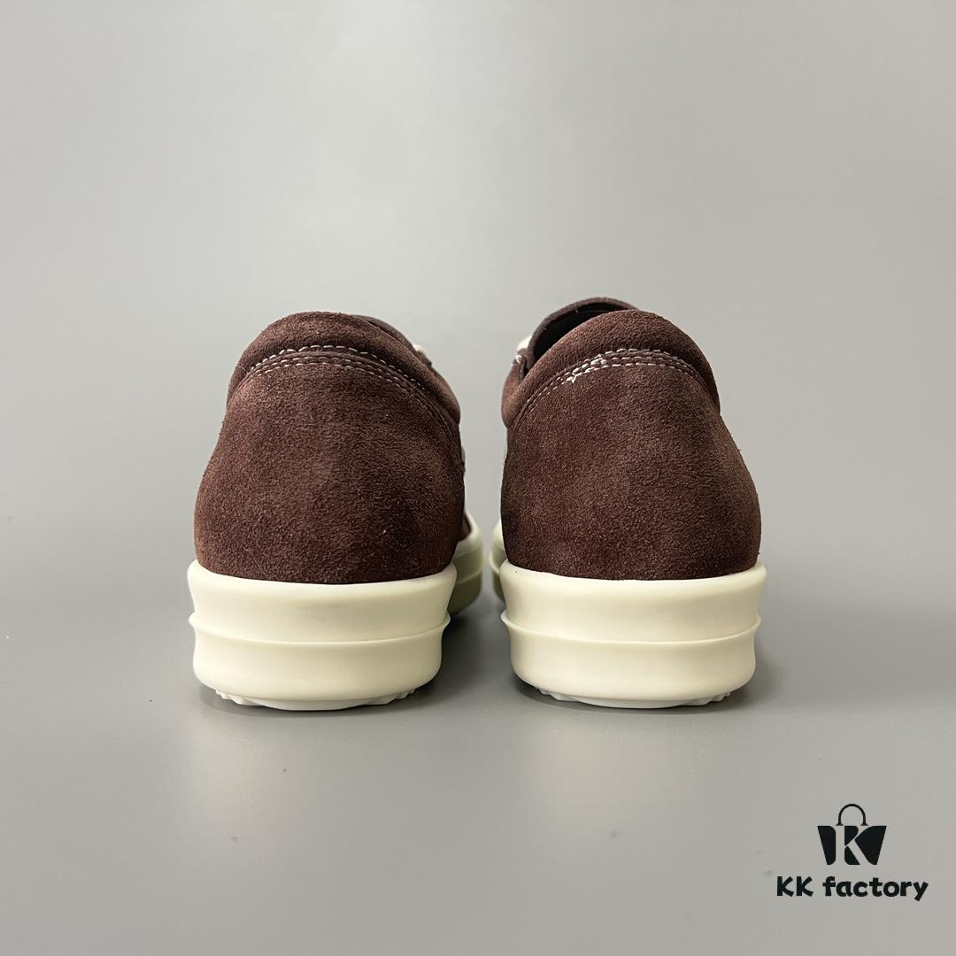 6930f1836e68136f4d9b3b49 RICK Owens Brown Suede Low-top Shoes Inspired by VANS Design