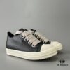 6930f1886e68136f4d9b3b50 Rick Owens 2022 New Chunky Lace Series - Mainline Black Low-Top Leather Lace-Up Shoes