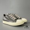 6930f18e6e68136f4d9b3b58 Rick Owens 2022 New Chunky Lace Series - Mainline Grey Low-Cut Leather Lace-Up Shoes