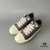 6930f1926e68136f4d9b3b60 Rick Owens 2022 New Chunky Lace Series - Mainline Grey Low-Cut Leather Lace-Up Shoes