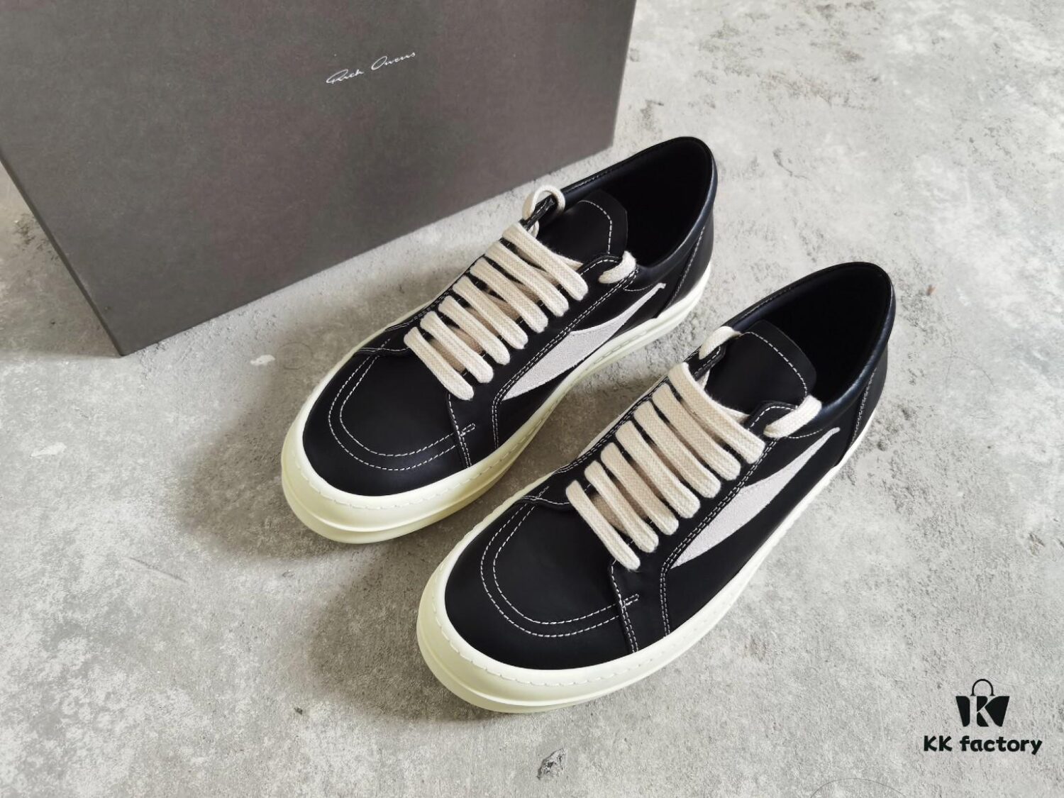 6930f1a56e68136f4d9b3b7d RICKOwens Full-Grain Calfskin Low-Cut Shoes Inspired by VANS Design