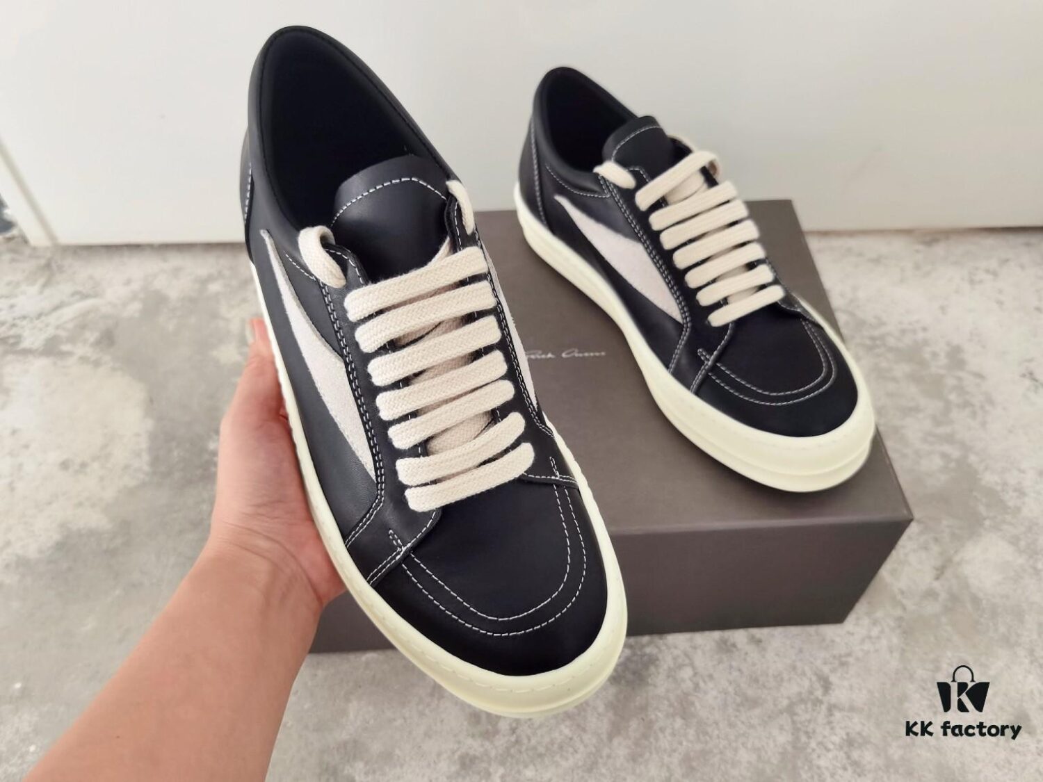 6930f1a56e68136f4d9b3b7f RICKOwens Full-Grain Calfskin Low-Cut Shoes Inspired by VANS Design