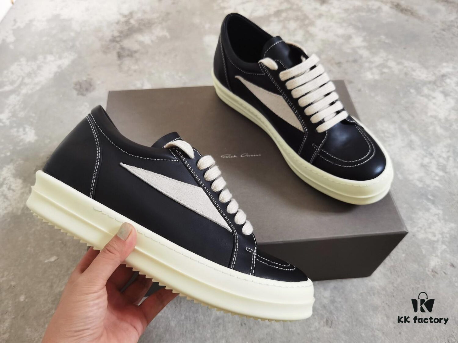 6930f1a76e68136f4d9b3b83 RICKOwens Full-Grain Calfskin Low-Cut Shoes Inspired by VANS Design