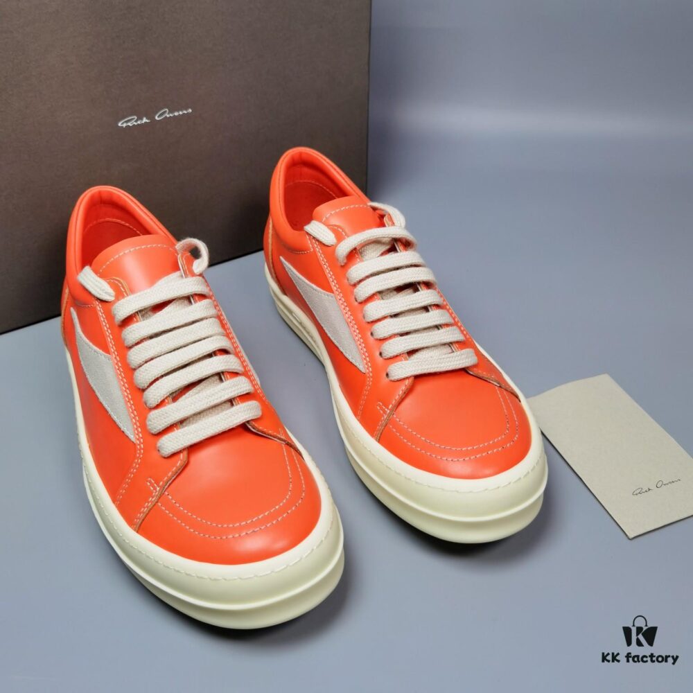 6930f1aa6e68136f4d9b3b86 RICK Owens Orange Suede Low-top Shoes Inspired by VANS
