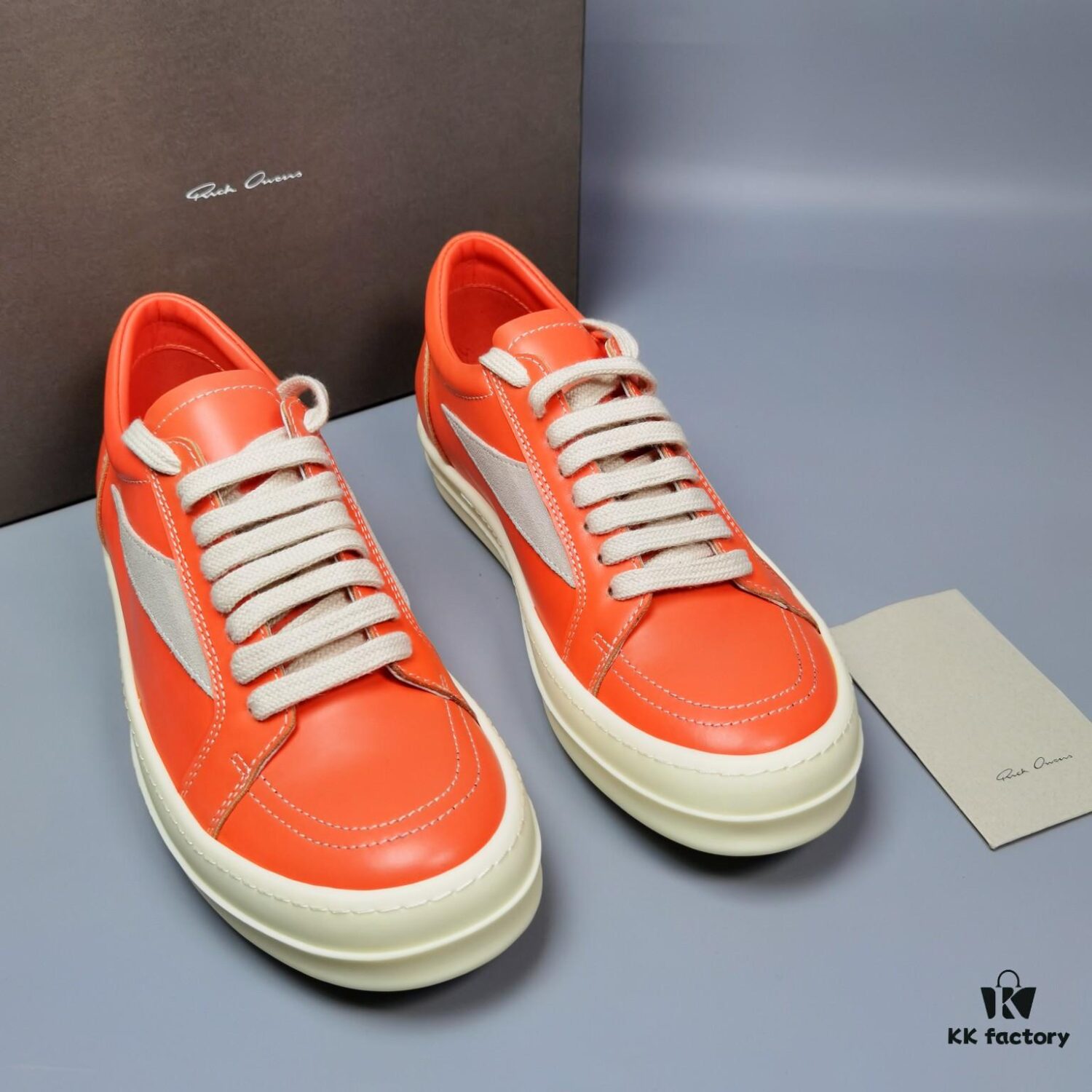 6930f1aa6e68136f4d9b3b86 RICK Owens Orange Suede Low-top Shoes Inspired by VANS