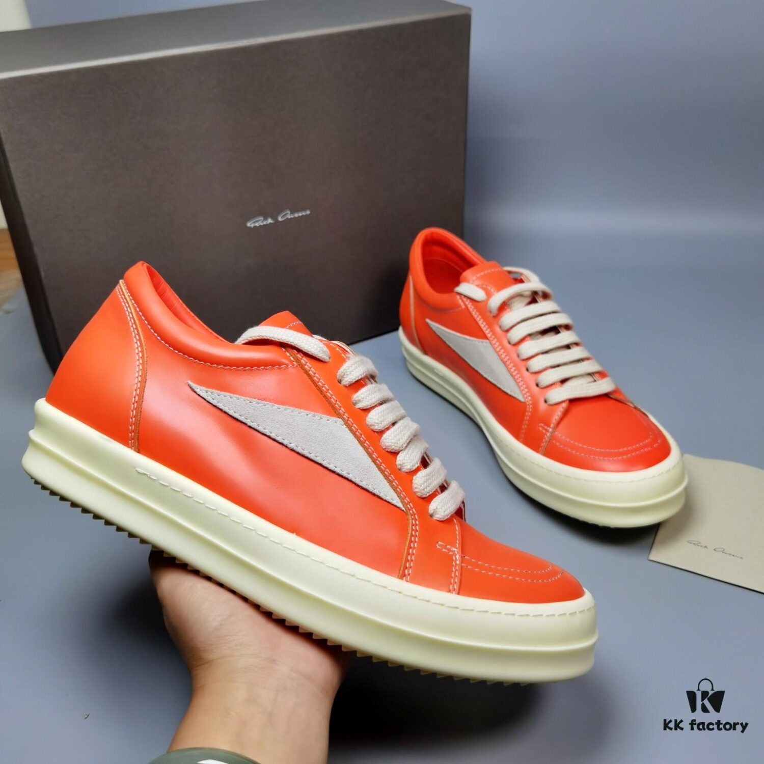 6930f1ab6e68136f4d9b3b87 RICK Owens Orange Suede Low-top Shoes Inspired by VANS