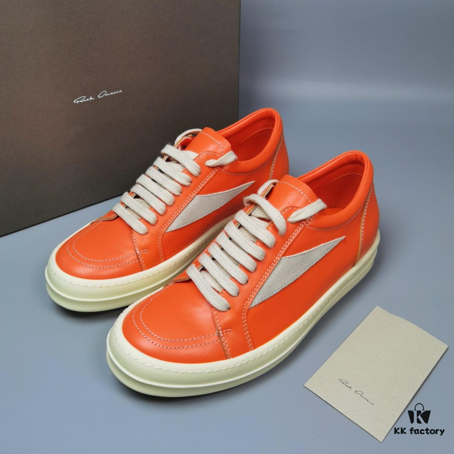6930f1ab6e68136f4d9b3b88 RICK Owens Orange Suede Low-top Shoes Inspired by VANS