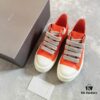 6930f1bb6e68136f4d9b3b9e Rick Owens 2022 New Chunky Lace Series - Mainline Orange Low-Cut Leather Lace-Up Shoes