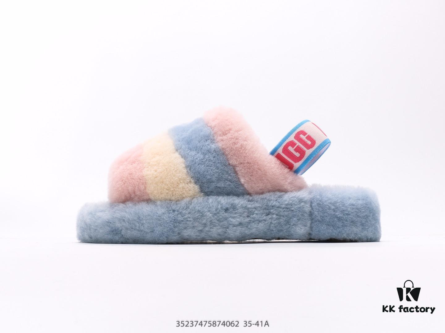 6930f1c86e68136f4d9b3baf UGG Rongye New Arrival ❄ Anglababy Same Style 💋 Cozy Fashion Series Heels 👠 Romantic Fluffy Fantasy Collection 👠 10mm Fluffy Sheepskin Upper with UGG-Branded Elastic Heel Strap for Seamless Transition Between Slippers and Comfortable Casual Shoes