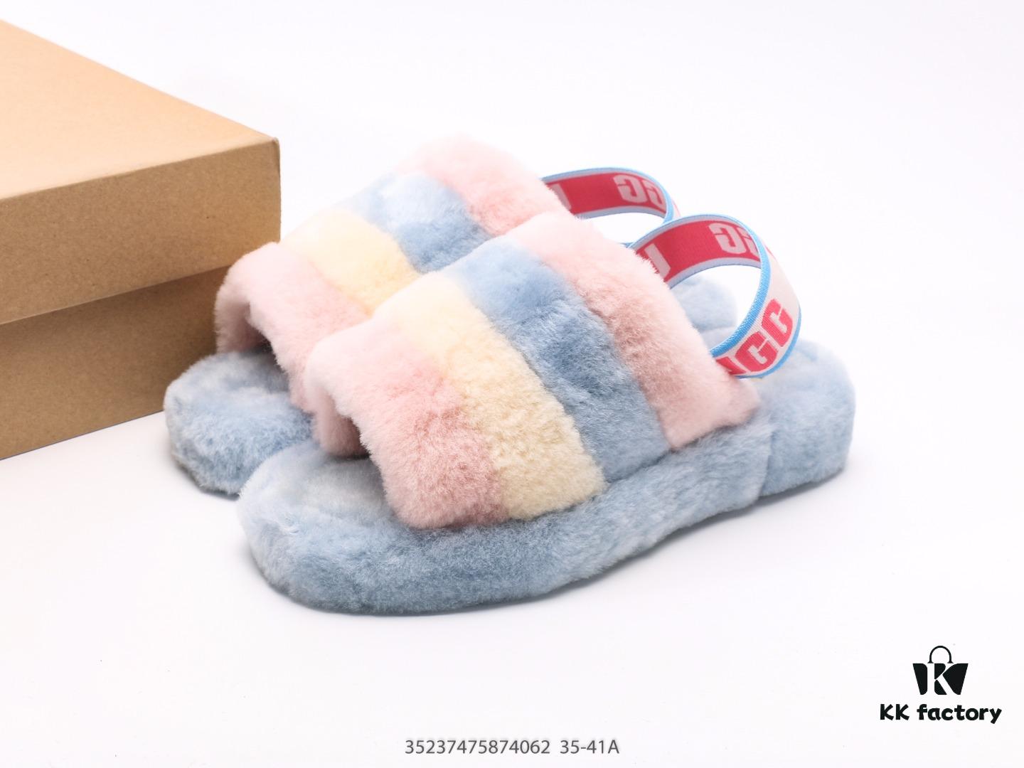 6930f1cc6e68136f4d9b3bb6 UGG Rongye New Arrival ❄ Anglababy Same Style 💋 Cozy Fashion Series Heels 👠 Romantic Fluffy Fantasy Collection 👠 10mm Fluffy Sheepskin Upper with UGG-Branded Elastic Heel Strap for Seamless Transition Between Slippers and Comfortable Casual Shoes