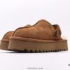 UGG Flat Series Winter Wool Integrated Snow Casual Warm Fuzzy Indoor Slippers