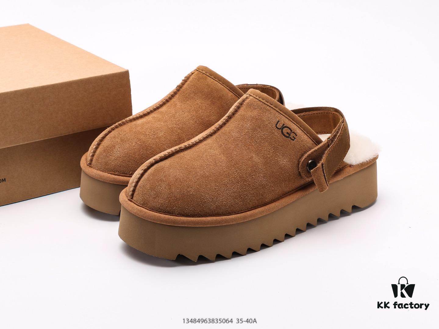 UGG Flat Series Winter Wool Integrated Snow Casual Warm Fuzzy Indoor Slippers