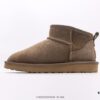 6930f2436e68136f4d9b3c49 UGG Outdoor Snow Boots for Women, Official Synchronized Packaging, Inspection Label, Premium Original Water-Repellent and Stain-Resistant Leather, Anti-Slip Durable Lightweight Outsole, Short Boots, Stylish British Design, Warm and Comfortable Winter Fashion Footwear