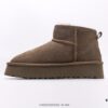 6930f25b6e68136f4d9b3c65 UGG Outdoor Snow Boots for Women, Official Synchronized Packaging with Inspection Label, Made from Original Factory Water-Repellent and Stain-Resistant Leather, Anti-Slip, Wear-Resistant, Lightweight Outsole, Short Boots, Stylish and Versatile, British Style, Comfortable Calf-High Booties for Autumn and Winter, Thick-Soled Fashionable Footwear with Excellent Warmth, Ideal for Cold Weather