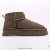 6930f25b6e68136f4d9b3c66 UGG Outdoor Snow Boots for Women, Official Synchronized Packaging with Inspection Label, Made from Original Factory Water-Repellent and Stain-Resistant Leather, Anti-Slip, Wear-Resistant, Lightweight Outsole, Short Boots, Stylish and Versatile, British Style, Comfortable Calf-High Booties for Autumn and Winter, Thick-Soled Fashionable Footwear with Excellent Warmth, Ideal for Cold Weather