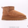 6930f2796e68136f4d9b3c8b UGG Zhou Dongyu Mini Short Boots Autumn and Winter Sheepskin Shearling Snow Boots