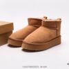 6930f27f6e68136f4d9b3c93 UGG Zhou Dongyu Mini Short Boots Autumn and Winter Sheepskin Shearling Snow Boots