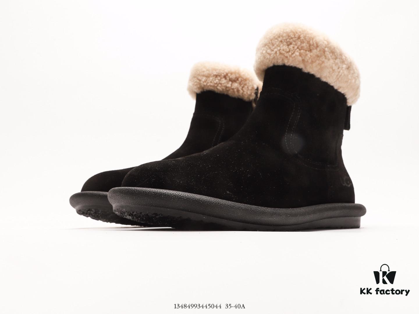 6930f28b6e68136f4d9b3ca4 Premium Full Wool Lined UGG-5877 Australia Luxury Brand Genuine Leather Sheepskin Snow Boots for Men and Women, Imported Cowhide with Comfortable Rubber Foam Sole