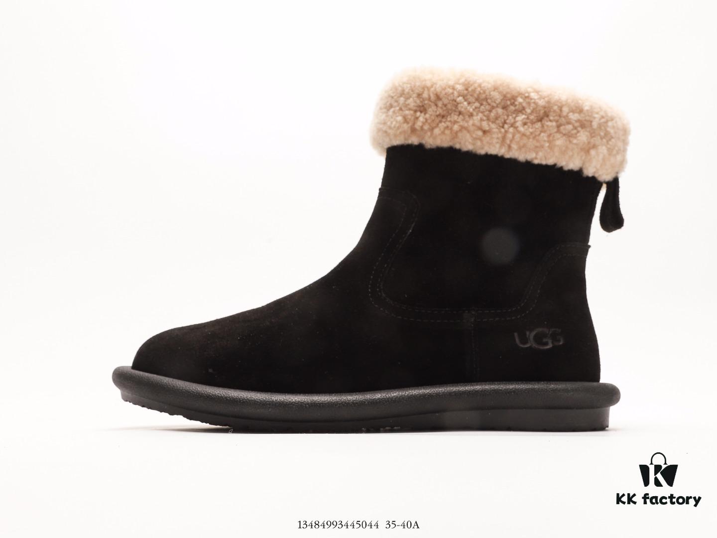 6930f28d6e68136f4d9b3ca6 Premium Full Wool Lined UGG-5877 Australia Luxury Brand Genuine Leather Sheepskin Snow Boots for Men and Women, Imported Cowhide with Comfortable Rubber Foam Sole