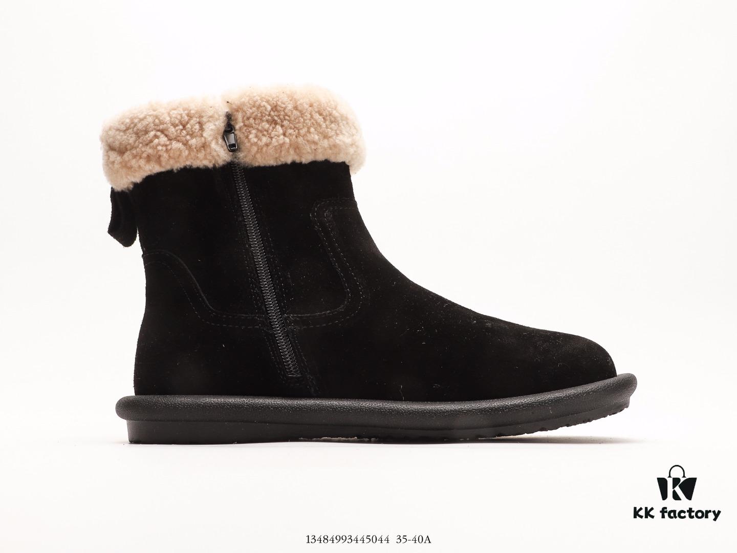 6930f2a46e68136f4d9b3cbd Premium Full Wool Lined UGG-5877 Australia Luxury Brand Genuine Leather Sheepskin Snow Boots for Men and Women, Imported Cowhide with Comfortable Rubber Foam Sole