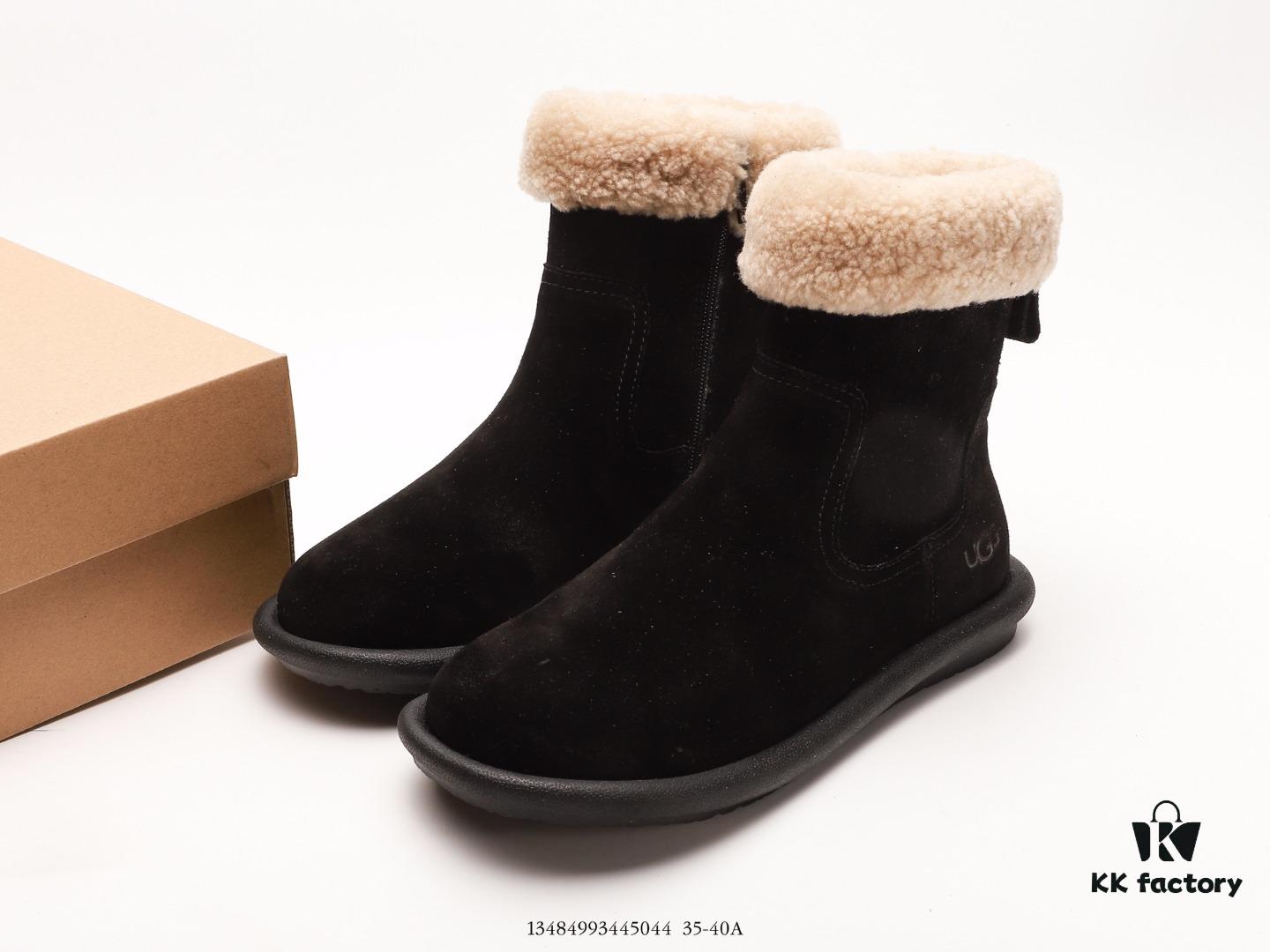 6930f2a56e68136f4d9b3cbe Premium Full Wool Lined UGG-5877 Australia Luxury Brand Genuine Leather Sheepskin Snow Boots for Men and Women, Imported Cowhide with Comfortable Rubber Foam Sole