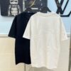 6930f5076e68136f4d9b3f7e Louis Vuitton LV Letter Logo Embroidered All-Over Round Neck Short Sleeve T-Shirt, Heavy Craftsmanship Brand Signature Design, Made from 280g Pure Cotton Double Yarn Fabric, Comfortable and Soft to Wear, Neat Embroidery Stitching, High Version Comparable at Will, Complete with Three Labels