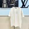 6930f5076e68136f4d9b3f7f Louis Vuitton LV Letter Logo Embroidered All-Over Round Neck Short Sleeve T-Shirt, Heavy Craftsmanship Brand Signature Design, Made from 280g Pure Cotton Double Yarn Fabric, Comfortable and Soft to Wear, Neat Embroidery Stitching, High Version Comparable at Will, Complete with Three Labels