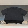 6930f50a6e68136f4d9b3f81 Louis Vuitton LV Letter Logo Embroidered All-Over Round Neck Short Sleeve T-Shirt, Heavy Craftsmanship Brand Signature Design, Made from 280g Pure Cotton Double Yarn Fabric, Comfortable and Soft to Wear, Neat Embroidery Stitching, High Version Comparable at Will, Complete with Three Labels