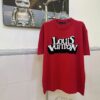 6930f51b6e68136f4d9b3f96 LOUIS VUITTON LV Monogram Jacquard Knit Short-Sleeve T-Shirt 24SS, Made with Fine Cotton Knitting, Intarsia LU Logo on Chest, Soft and Comfortable Fit