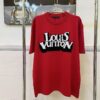 6930f51c6e68136f4d9b3f9c LOUIS VUITTON LV Monogram Jacquard Knit Short-Sleeve T-Shirt 24SS, Made with Fine Cotton Knitting, Intarsia LU Logo on Chest, Soft and Comfortable Fit