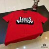 6930f51e6e68136f4d9b3f9d LOUIS VUITTON LV Monogram Jacquard Knit Short-Sleeve T-Shirt 24SS, Made with Fine Cotton Knitting, Intarsia LU Logo on Chest, Soft and Comfortable Fit