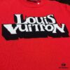 6930f5216e68136f4d9b3f9f LOUIS VUITTON LV Monogram Jacquard Knit Short-Sleeve T-Shirt 24SS, Made with Fine Cotton Knitting, Intarsia LU Logo on Chest, Soft and Comfortable Fit