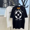 6930f5236e68136f4d9b3fa3 Louis Vuitton/LV New Embroidered Appliqué Round Neck Short Sleeve T-Shirt