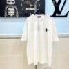 6930f52a6e68136f4d9b3faa Louis Vuitton/LV New Arrival Logo Embroidered Short Sleeve T-Shirt with Refined 3D Embroidery