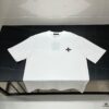 6930f5326e68136f4d9b3faf Louis Vuitton/LV New Arrival Logo Embroidered Short Sleeve T-Shirt with Refined 3D Embroidery