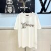 6930f5346e68136f4d9b3fb3 LOUIS VUITTON Hand-Embroidered Beaded Short-Sleeve T-Shirt Crafted from 280g Pure Cotton Double-Yarn Fabric with Delicate Beadwork Logo on Front, Adding Elegant and Textured Detail to Everyday Looks